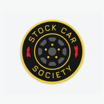 Stock Car Society Wheel Logo Sticker
